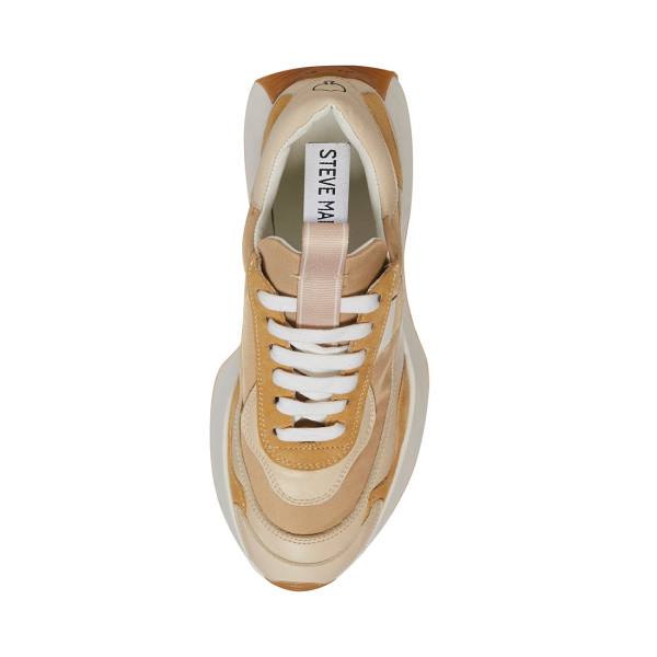 Trampki Damskie Steve Madden Korry Natural Beżowe Kolorowe | SM-185EI
