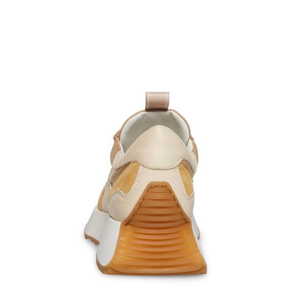 Trampki Damskie Steve Madden Korry Natural Beżowe Kolorowe | SM-185EI