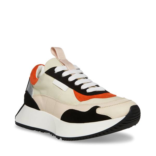 Trampki Damskie Steve Madden Korry Pomarańczowe Kolorowe | SM-983PQ