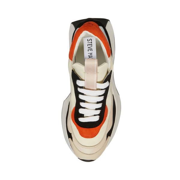 Trampki Damskie Steve Madden Korry Pomarańczowe Kolorowe | SM-983PQ