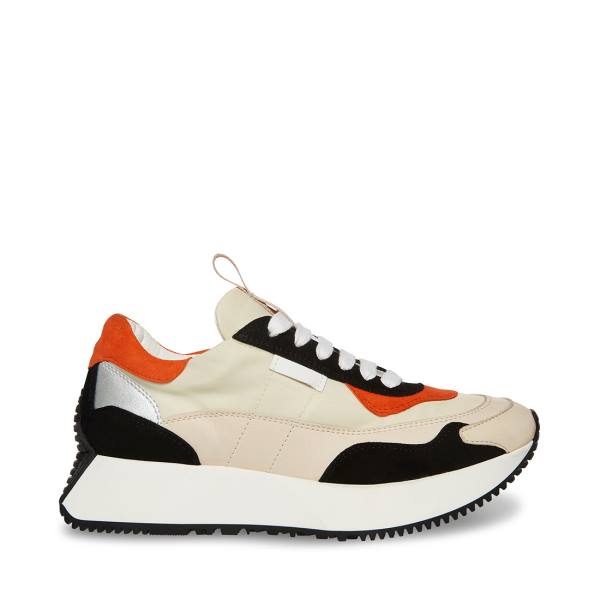Trampki Damskie Steve Madden Korry Pomarańczowe Kolorowe | SM-983PQ