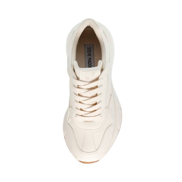 Trampki Damskie Steve Madden Leader Bone Beżowe | SM-458LP