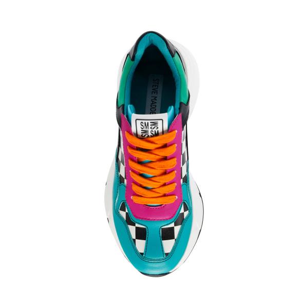 Trampki Damskie Steve Madden Leader Bright Głęboka Kolorowe | SM-104HG