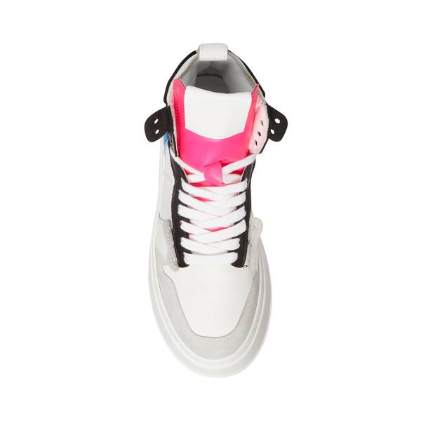 Trampki Damskie Steve Madden Loni Niebieskie Kolorowe | SM-573PJ
