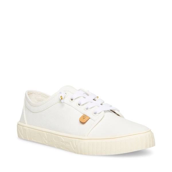 Trampki Damskie Steve Madden Maevee Natural Beżowe | SM-851JW