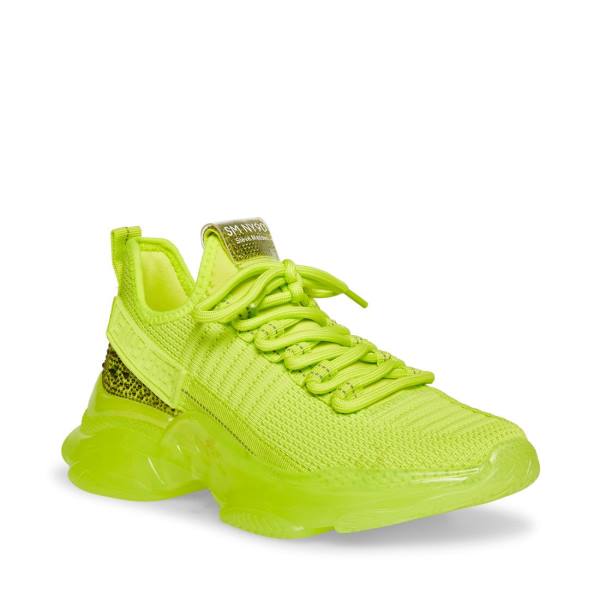 Trampki Damskie Steve Madden Maxima Lime Głęboka Zielone | SM-390MS