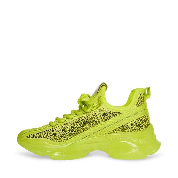 Trampki Damskie Steve Madden Maxima Lime Głęboka Zielone | SM-390MS