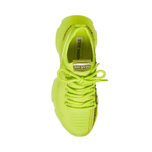 Trampki Damskie Steve Madden Maxima Lime Głęboka Zielone | SM-390MS