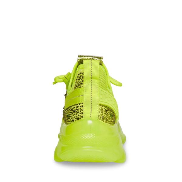 Trampki Damskie Steve Madden Maxima Lime Głęboka Zielone | SM-390MS