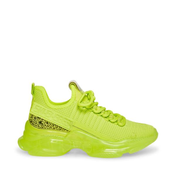 Trampki Damskie Steve Madden Maxima Lime Głęboka Zielone | SM-390MS