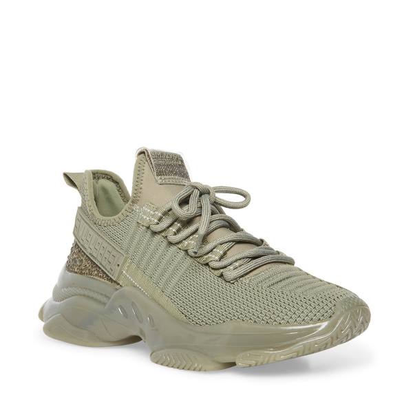 Trampki Damskie Steve Madden Maxima Zielone Kolorowe | SM-874KS