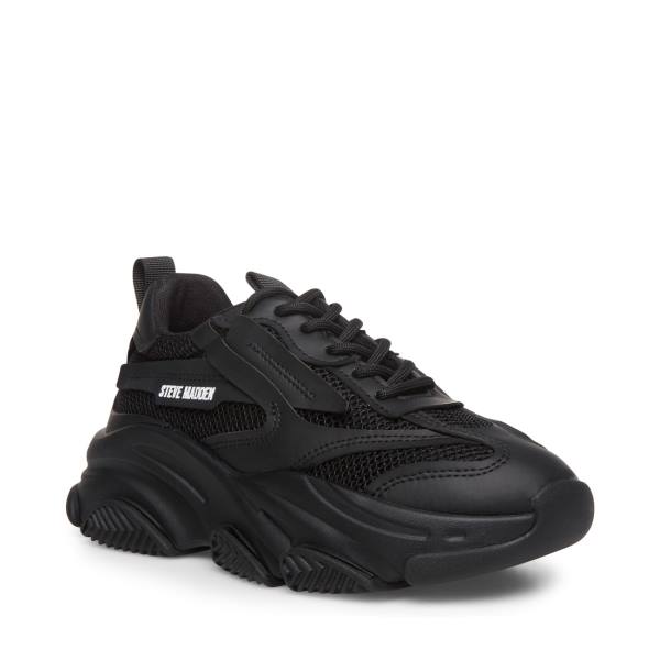 Trampki Damskie Steve Madden Possession Czarne | SM-357GT