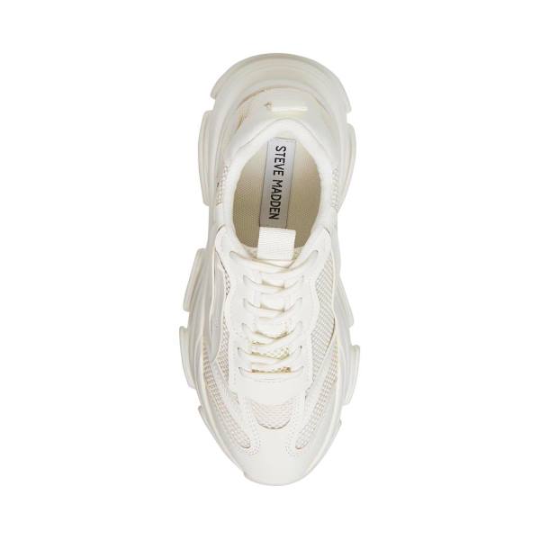 Trampki Damskie Steve Madden Possession Białe | SM-915NI