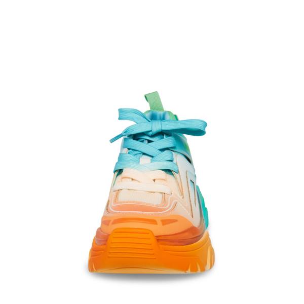 Trampki Damskie Steve Madden Regards Pomarańczowe Kolorowe | SM-132PT