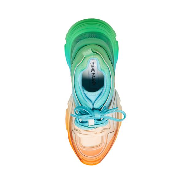 Trampki Damskie Steve Madden Regards Pomarańczowe Kolorowe | SM-132PT