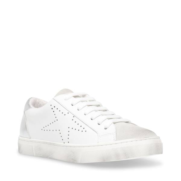 Trampki Damskie Steve Madden Rezza Białe | SM-279KZ