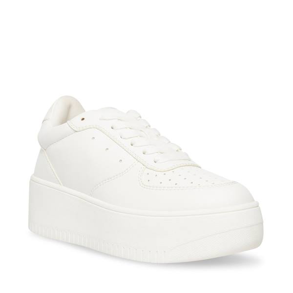 Trampki Damskie Steve Madden Rocket Białe | SM-193ZT