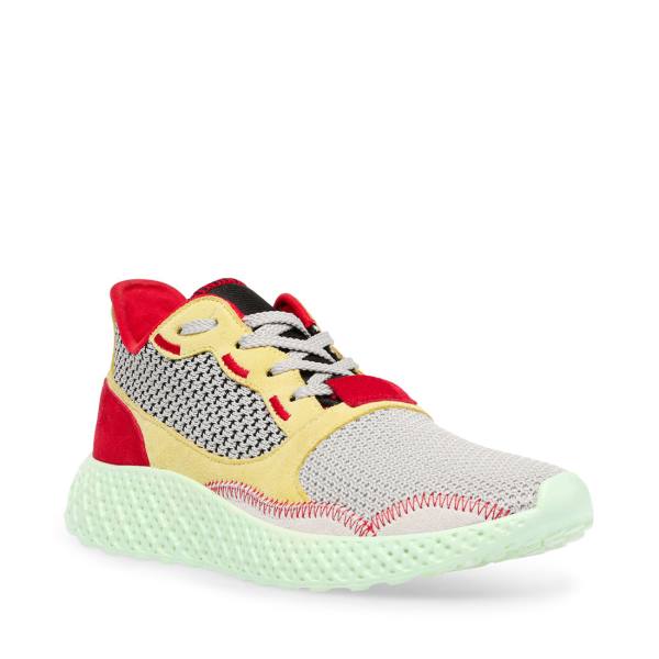 Trampki Damskie Steve Madden Run Szare Kolorowe | SM-632JW