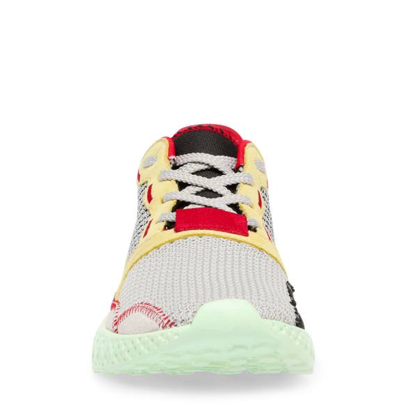 Trampki Damskie Steve Madden Run Szare Kolorowe | SM-632JW