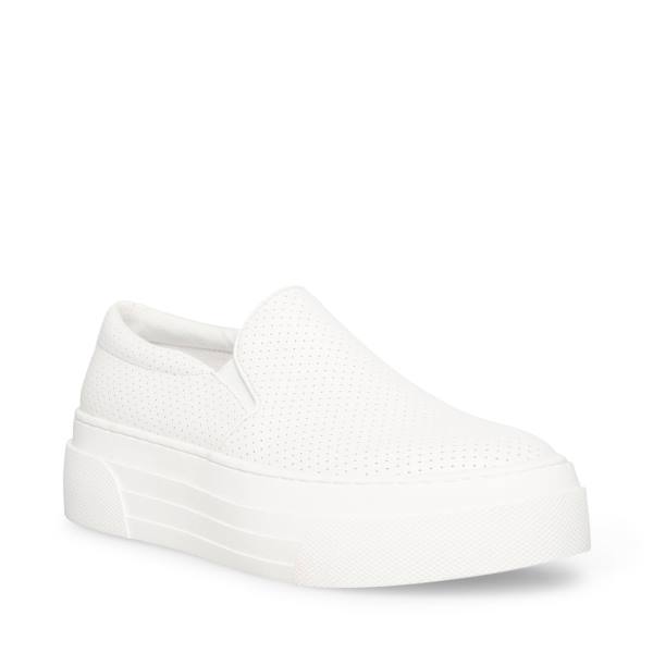 Trampki Damskie Steve Madden Shuffle Białe | SM-521UT