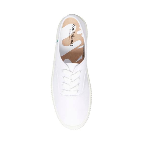 Trampki Damskie Steve Madden Stream Fabric Białe | SM-251WH