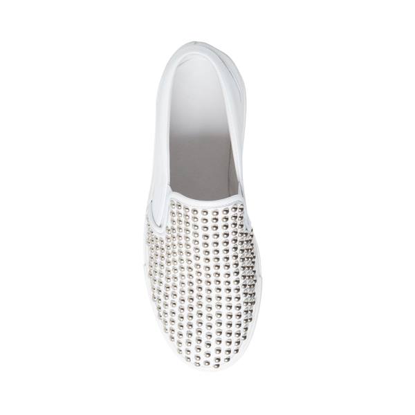 Trampki Damskie Steve Madden Torin With Studs Białe | SM-851MS