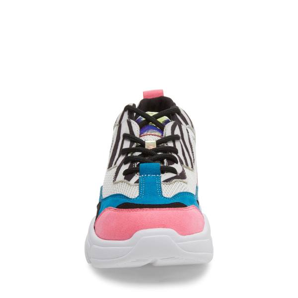 Trampki Dziecięce Steve Madden Jantonia Zebra Kolorowe | SM-471OY