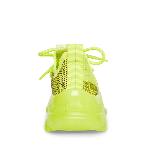 Trampki Dziecięce Steve Madden Jmaxima Neon Żółte | SM-257EY