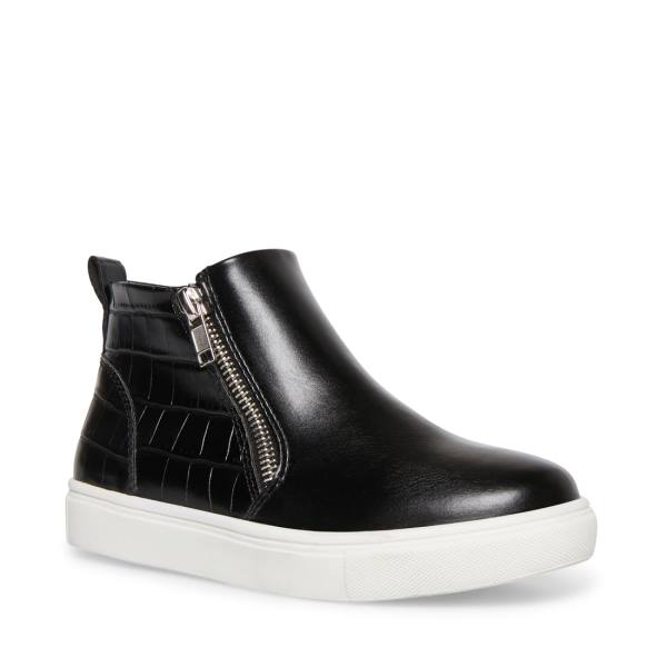 Trampki Dziecięce Steve Madden Jreggie Czarne Kolorowe | SM-819IM