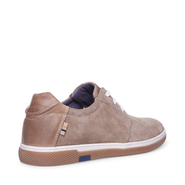 Trampki Męskie Steve Madden Austinn Tan Zamszowe Brązowe | SM-137BN