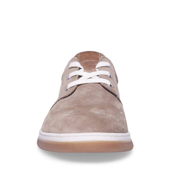 Trampki Męskie Steve Madden Austinn Tan Zamszowe Brązowe | SM-137BN