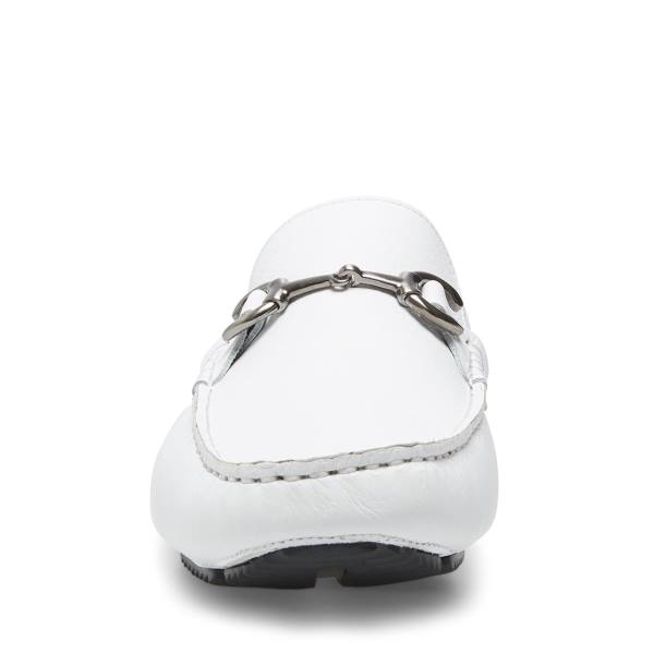 Trampki Męskie Steve Madden Brimley Skórzane Białe | SM-674JU