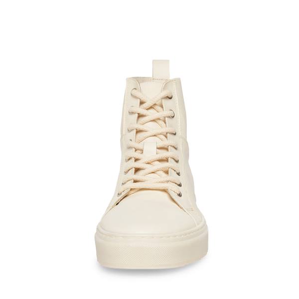 Trampki Męskie Steve Madden Dante Bone Skórzane Beżowe | SM-495BA