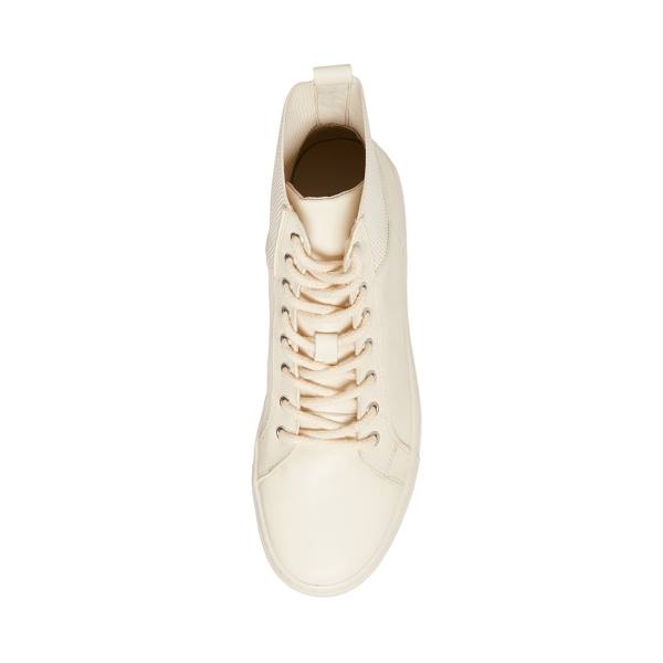Trampki Męskie Steve Madden Dante Bone Skórzane Beżowe | SM-495BA