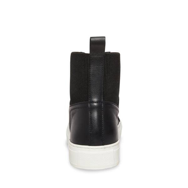 Trampki Męskie Steve Madden Dante Skórzane Czarne | SM-056WP