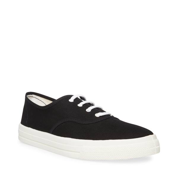 Trampki Męskie Steve Madden Gareth-white Czarne Białe | SM-645AK