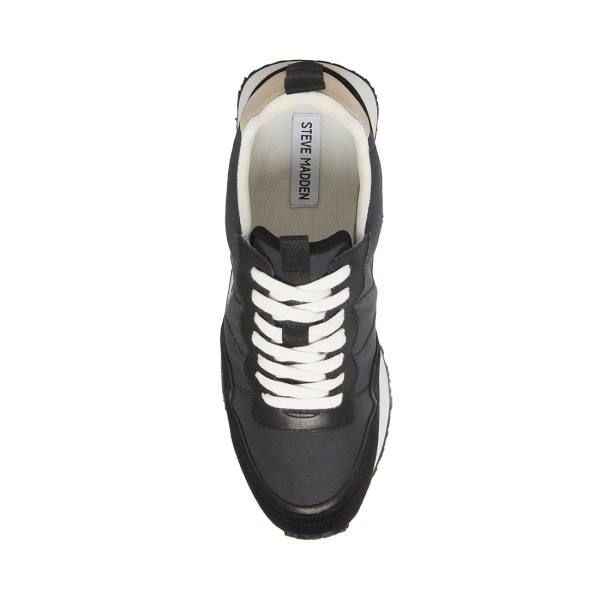 Trampki Męskie Steve Madden Kendrick Bone Czarne Beżowe | SM-280BS
