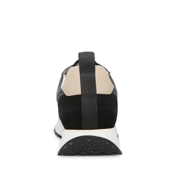 Trampki Męskie Steve Madden Kendrick Bone Czarne Beżowe | SM-280BS