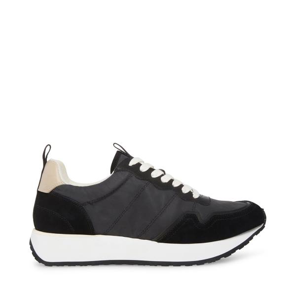 Trampki Męskie Steve Madden Kendrick Bone Czarne Beżowe | SM-280BS