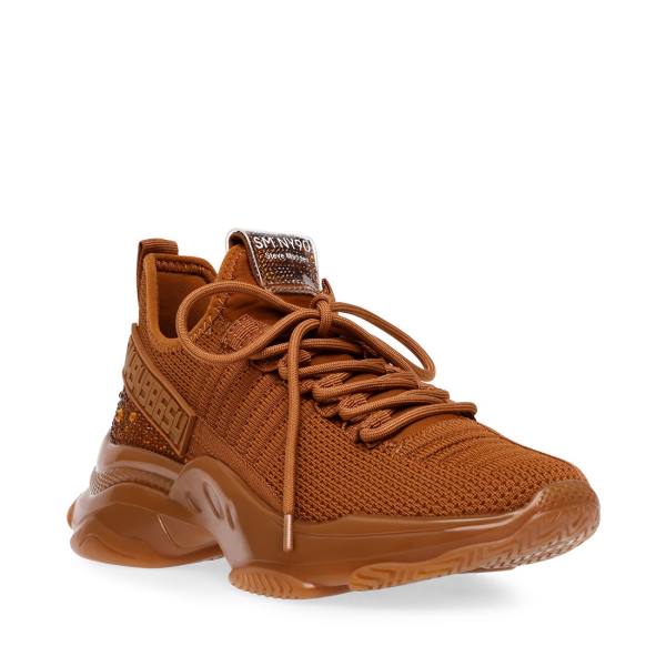 Trampki Męskie Steve Madden Maxx Brązowe | SM-527DJ