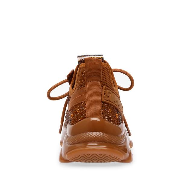 Trampki Męskie Steve Madden Maxx Brązowe | SM-527DJ