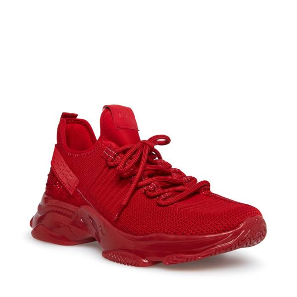 Trampki Męskie Steve Madden Maxx Czerwone | SM-105LA