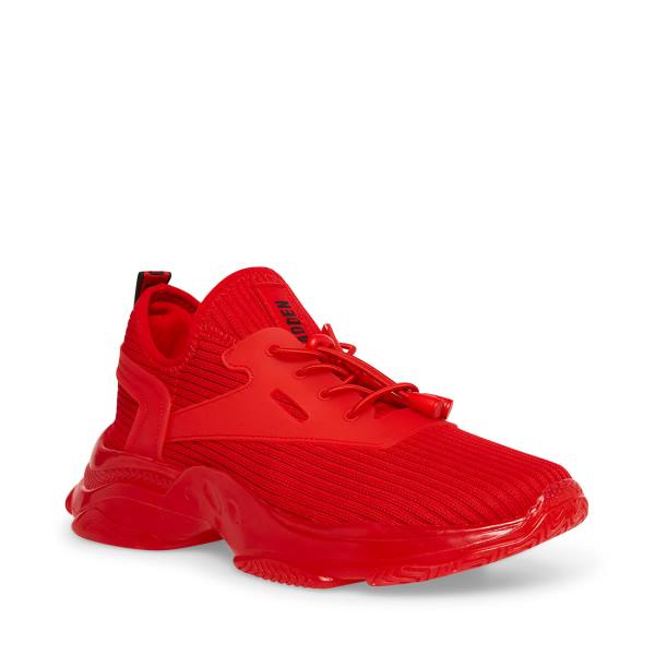 Trampki Męskie Steve Madden Mylo Czerwone | SM-254QM