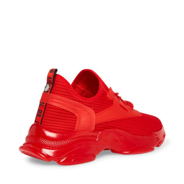 Trampki Męskie Steve Madden Mylo Czerwone | SM-254QM