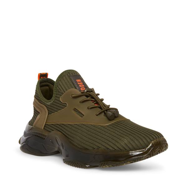 Trampki Męskie Steve Madden Mylo Oliwkowe | SM-064XU