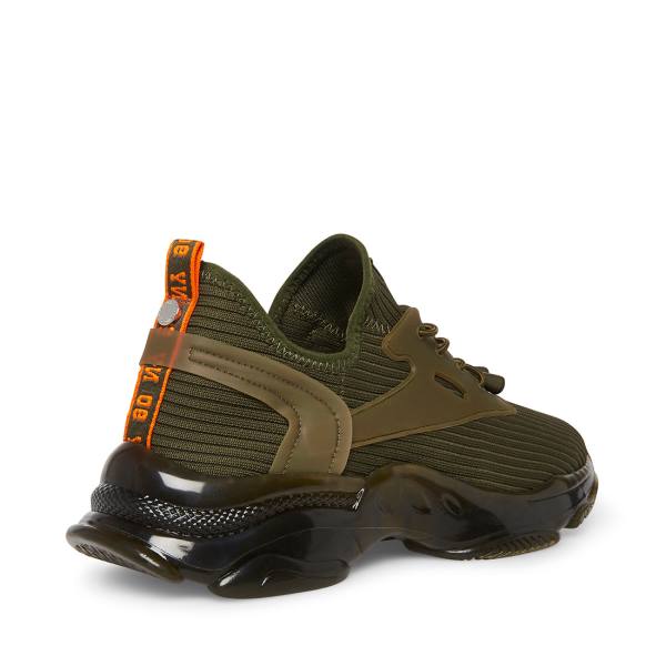 Trampki Męskie Steve Madden Mylo Oliwkowe | SM-064XU
