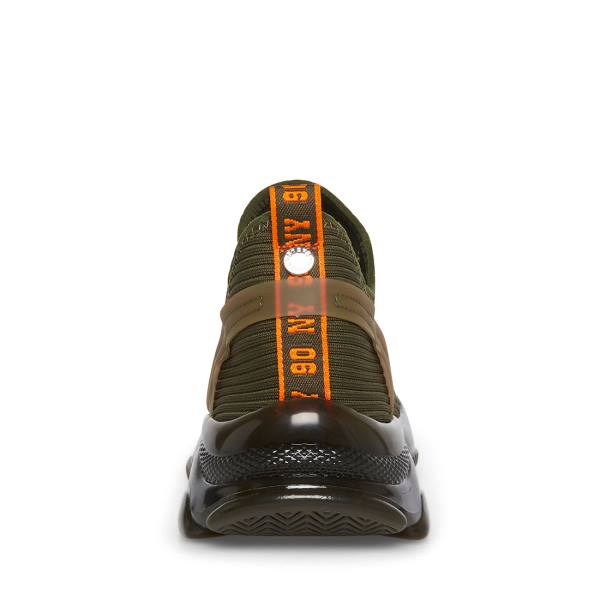 Trampki Męskie Steve Madden Mylo Oliwkowe | SM-064XU