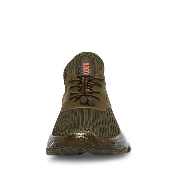 Trampki Męskie Steve Madden Mylo Oliwkowe | SM-064XU