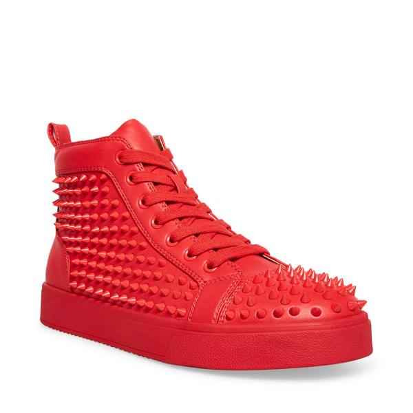 Trampki Męskie Steve Madden Promoter Czerwone | SM-458FD