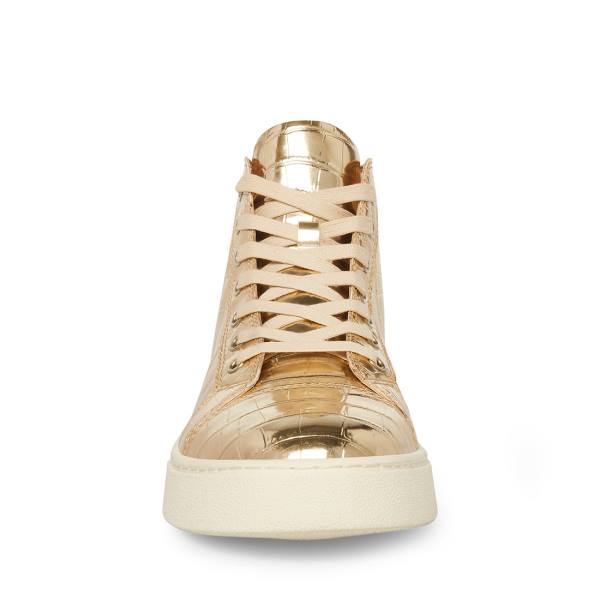 Trampki Męskie Steve Madden Promoter-c Crocodile Złote | SM-948OI